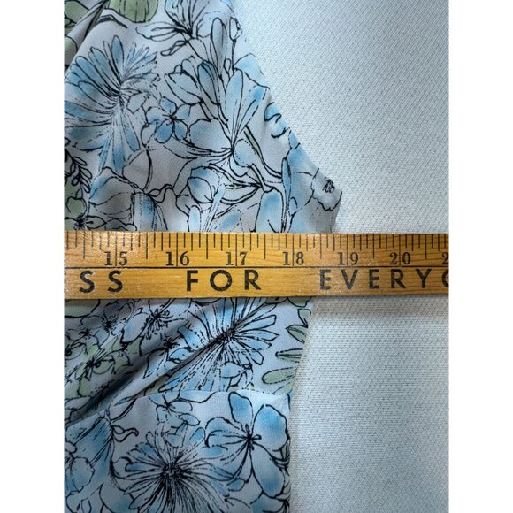 Nine & Co. Ninewear Floral Blouse Womens Size 10 Multicolor Boho Y2K Sleeveless - Picture 6 of 11